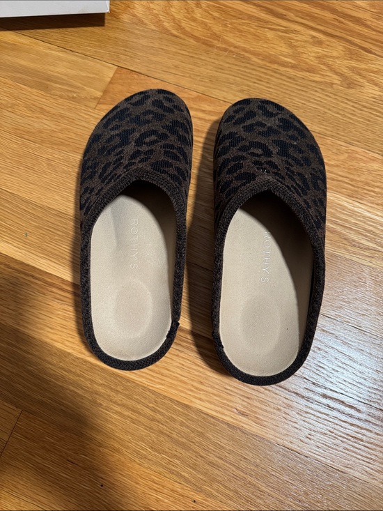Rothy's Shoes - Rothy’s Size 7 Slip-On Women's Clogs in Black and Brown Leopard